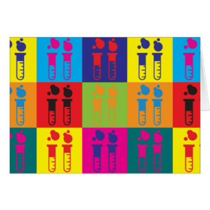 Arte pop enojado de la ciencia