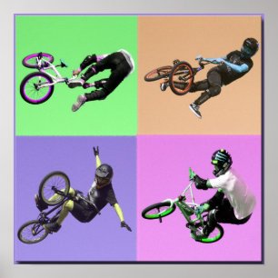 Arte pop extremo BMX, derechos reservados Karen J 