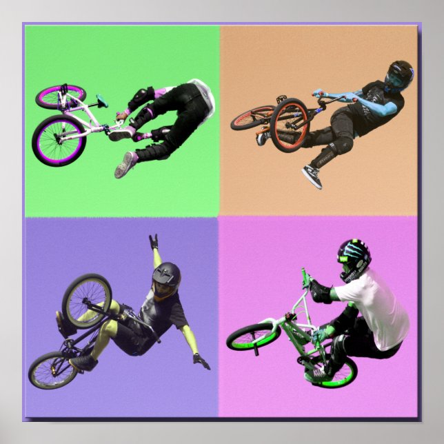 Arte pop extremo BMX, derechos reservados Karen J  (Frente)