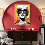 Arte pop femenino vibrante<br><div class="desc">Whimsy Wall Art Co. Presenta: La colección "Pop Femme" Bienvenido a un mundo donde los colores y los estilos deslumbran. Presentamos la colección "Pop Femme", una vibrante serie de retratos femeninos de arte pop que son un festín visual de moda, feminidad y expresión intrépida. Cada pieza de esta colección es...</div>