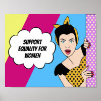 Arte Pop Feminista Apoya la Igualdad para las Muje