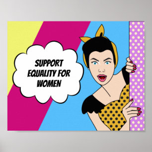 Arte Pop Feminista Apoya la Igualdad para las Muje