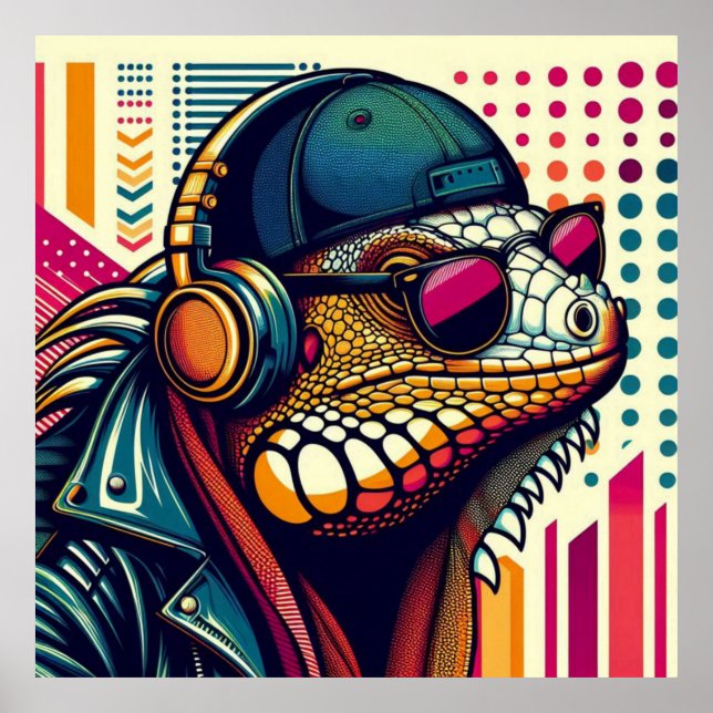 ARTE POP IGUANA 3 (Frente)