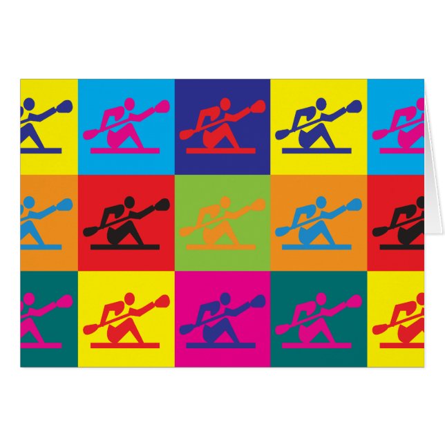 Arte pop Kayaking (Anverso (Horizontal))