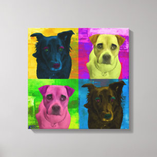 Arte pop lindo de los perros