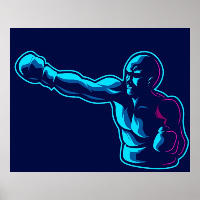 Arte pop masculino de boxeo (Frente)