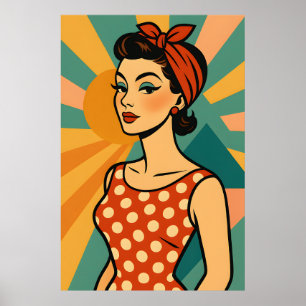 Arte Pop Modernista de Mediados de Siglo - Belleza