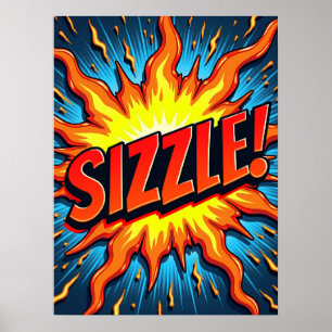 Arte pop moderno "¡Sizzle!"