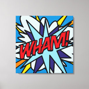 Arte Pop Moderno Tipográfico Genial Cómic WHAM