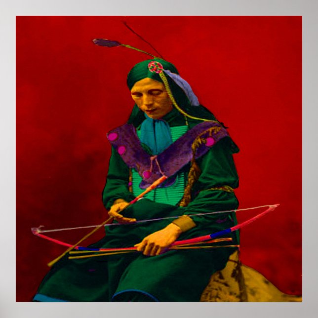 Arte pop nativo americano de Cherokee (Frente)