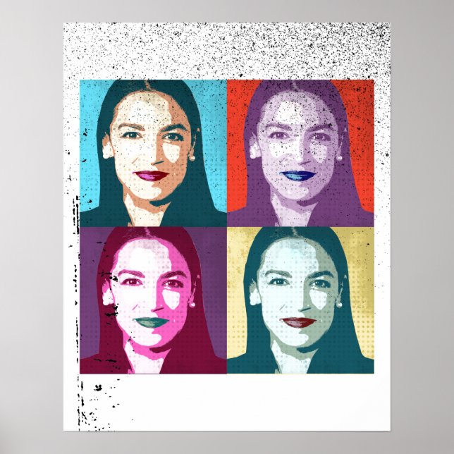 Arte Pop Ocasio-Cortez (Frente)
