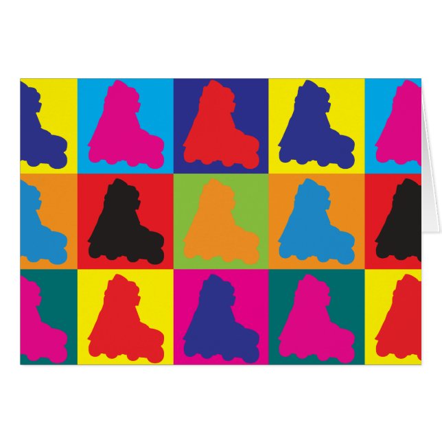 Arte pop patinador (Anverso (Horizontal))