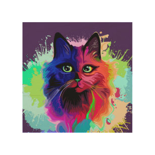 Arte pop psicodélico para gatos