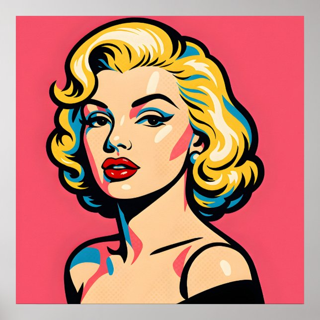 Arte Pop Retro Glam - Rubia Vintage (Frente)