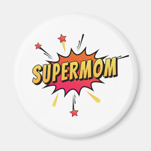 Arte pop retro supermamá  Imán