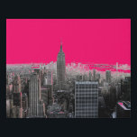 Arte pop rojo en Nueva York<br><div class="desc">Rojo - Blanco y negro Nueva York City - Manhattan Skyscrapers Imagen de arte digital</div>
