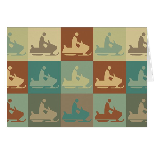 Arte pop Snowmobiling (Anverso (Horizontal))