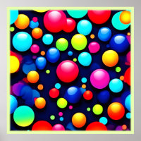 Arte pop vibrante de burbuja