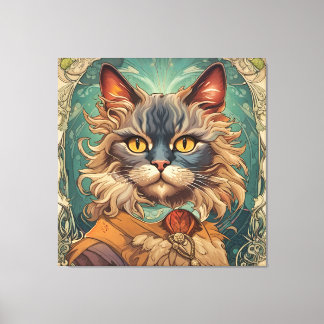 Arte pop vintage Louis Wain estilo retro