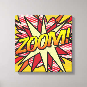 Arte Pop Zoom Superhéroe de Cómic