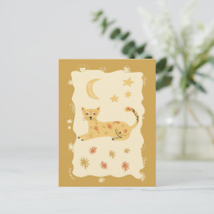 Arte popular de gato lindo - Tarjeta postal del ar