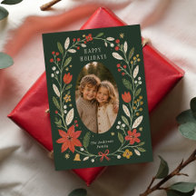 Arte Popular Moderno Óvalo Foto Navidad