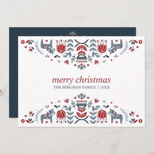 Arte Popular Nórdico | Fiestas de Navidad del Caba (Anverso / Reverso)