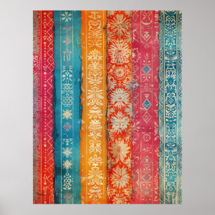 Arte Popular Sueco Étnico Escandinavo Vintage