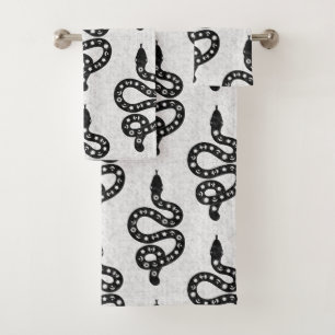 Arte popular texturizado grungy brujeril serpiente