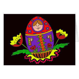 Arte popular ucraniano de Matryoshka Pysanka