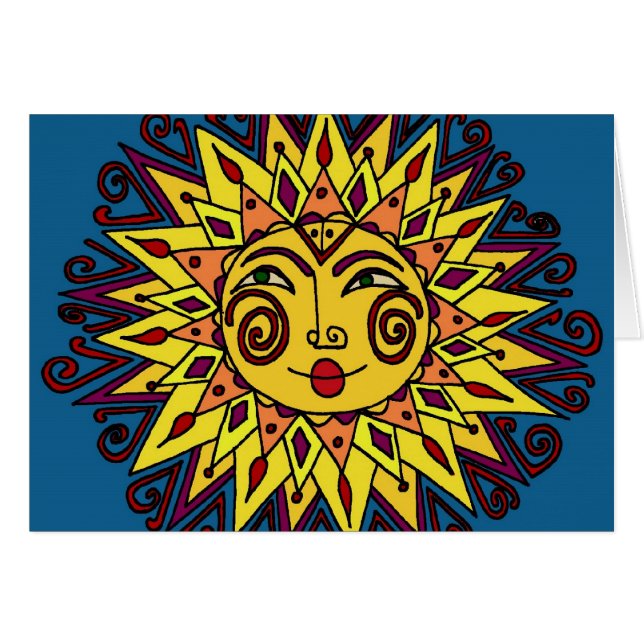 Arte popular ucraniano de Sun (Anverso (Horizontal))