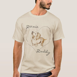 Arte por la camiseta del papá de Doxie del brezo