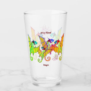 Arte por Micheal Dragons Tumbler Glass