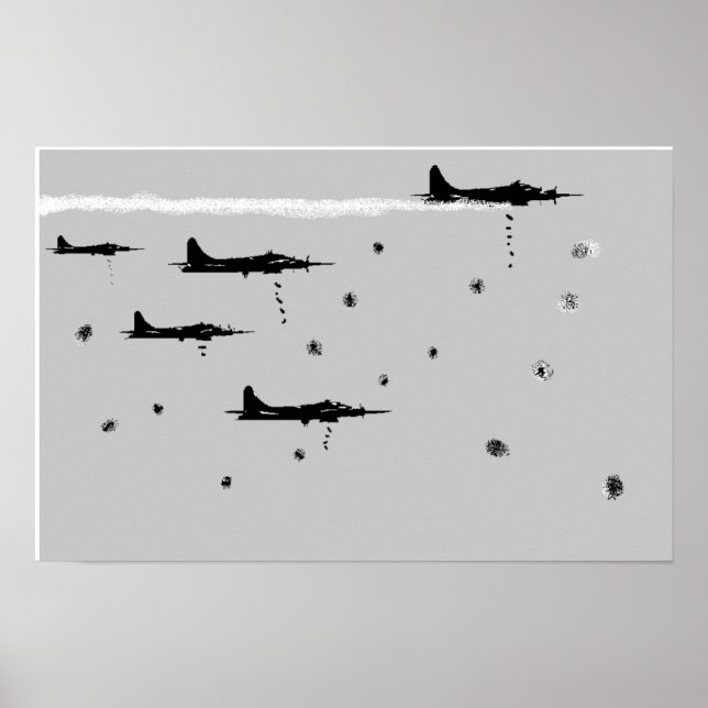 Arte Poster B17 de "carreras de bombas" (Frente)
