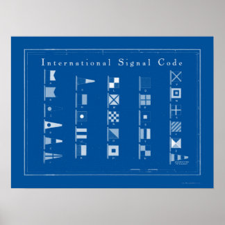 Arte Poster de bandera náutica