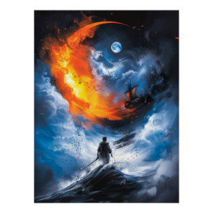 Arte Poster de ciencia ficción