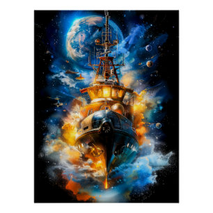 Arte Poster de ciencia ficción