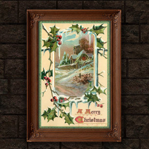 Arte Poster de la Navidad de 1910