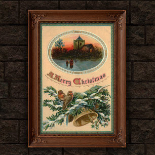 Arte Poster de la Navidad de 1910