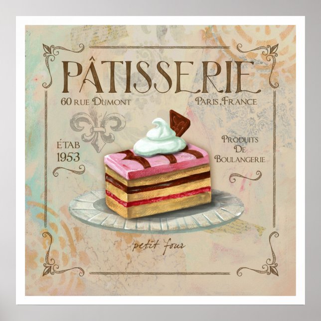 Arte Poster de la pastelería II (Frente)