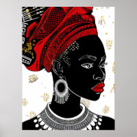 Arte Poster de mujeres africanas