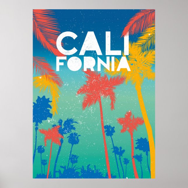 Arte Poster de verano en California (Frente)