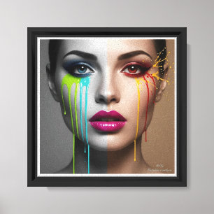 arte poster facial de mujeres Dualidad del Alma