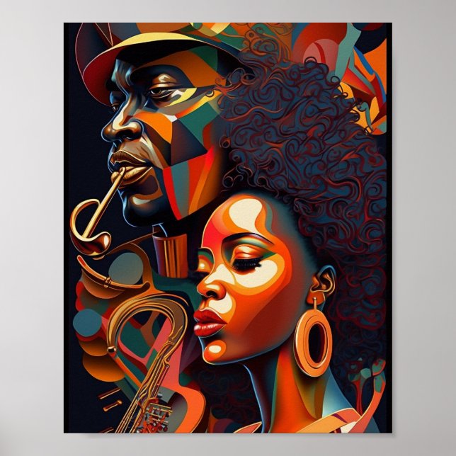 Arte Poster Resumen de Jazz (Frente)