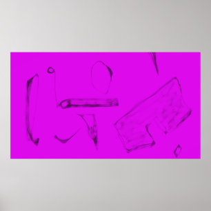Arte Potpourri Minimalismo abstracto rosa