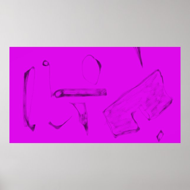 Arte Potpourri  Minimalismo abstracto rosa (Frente)