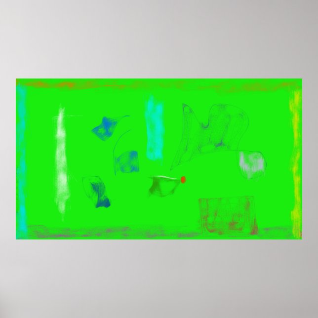 Arte Potpourri  Minimalismo Verde Abstracto (Frente)
