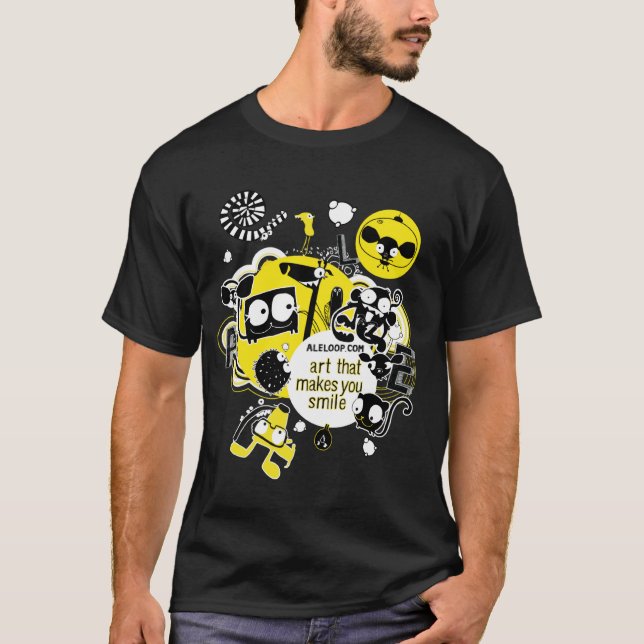 Arte que le hace las camisetas de Aleloop de la (Anverso)