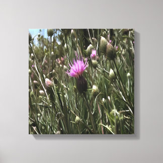 Arte Realista De Flor Silvestre Púrpura