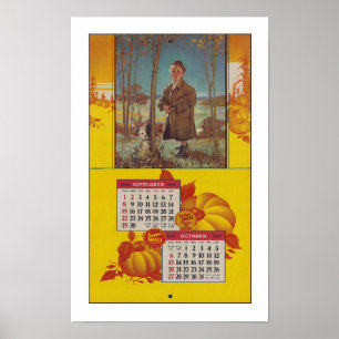 ARTE RECICLADO: Página del calendario de 1940 OTOÑ
